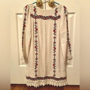 Alice and Olivia Riska Embroidered Mini Dress, Size 2